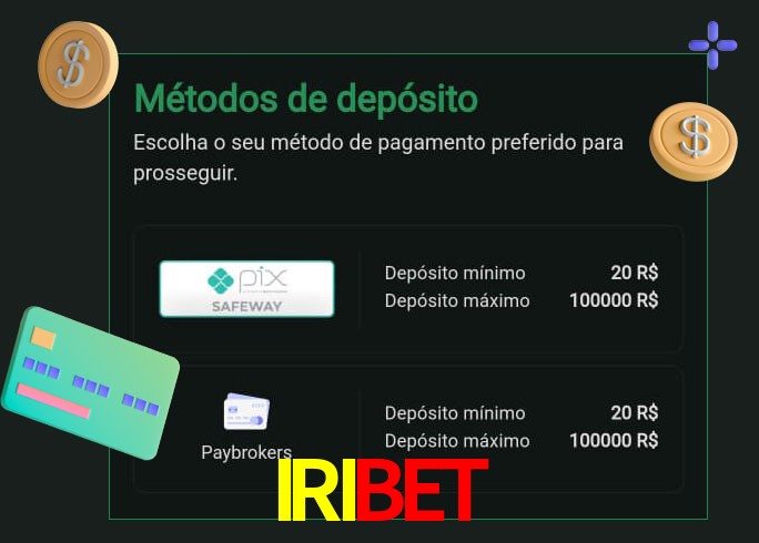 O cassino IRIBET oferece uma grande variedade de métodos de pagamento